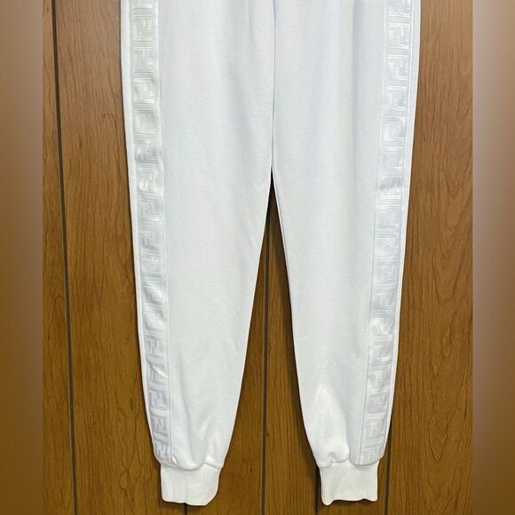 Fendi Logo Stripe White Track Pant size 44/us size 8 - Picture 6 of 15